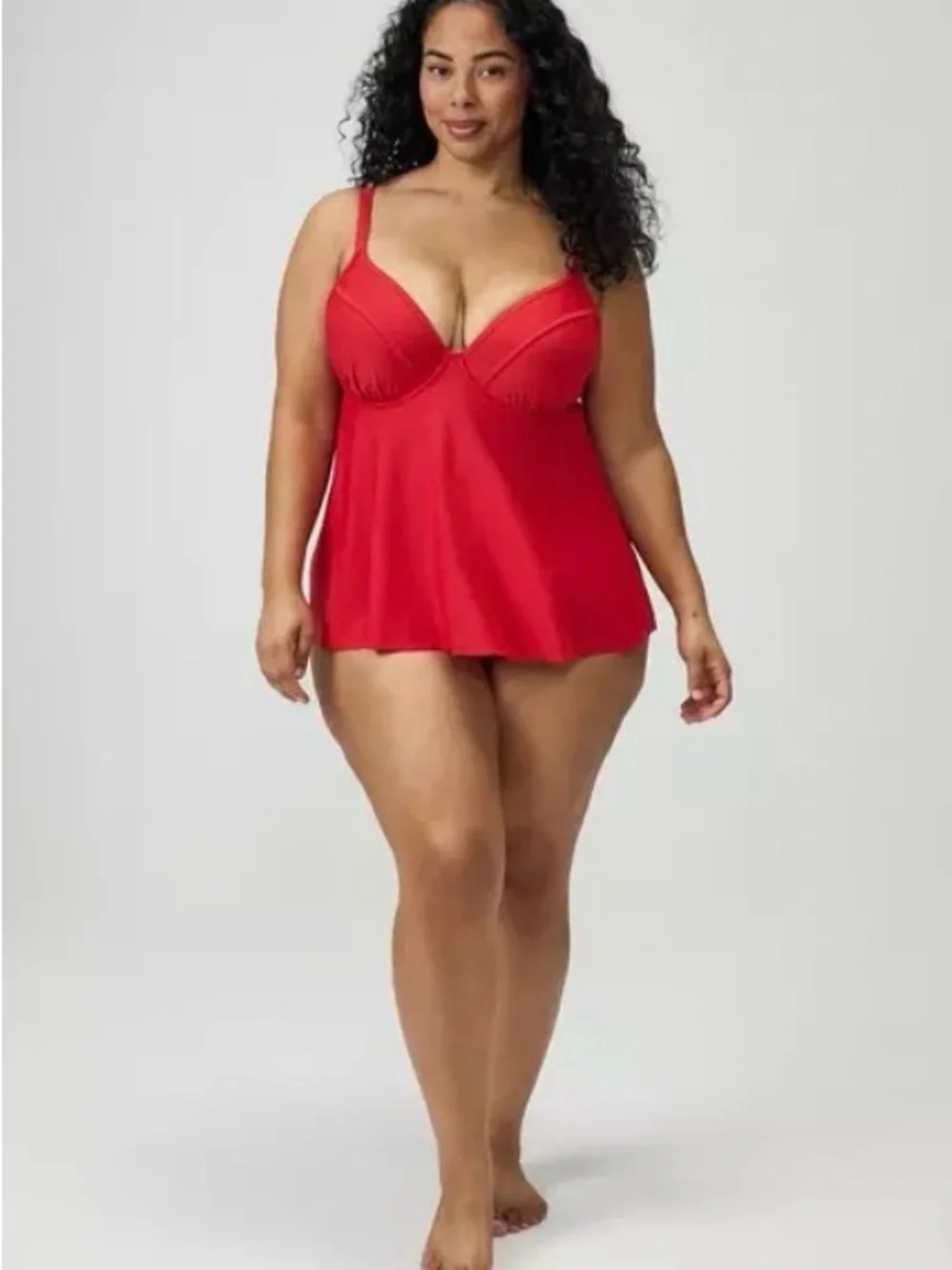 NWT Torrid Wired Fit and Flare Tankini Top - 3D/DD